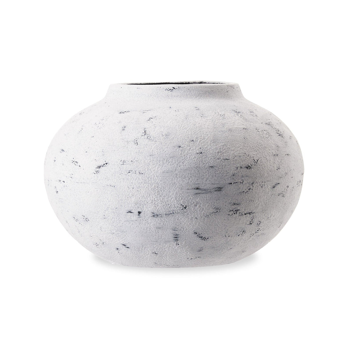 Testa Vase - White Black Ceramic