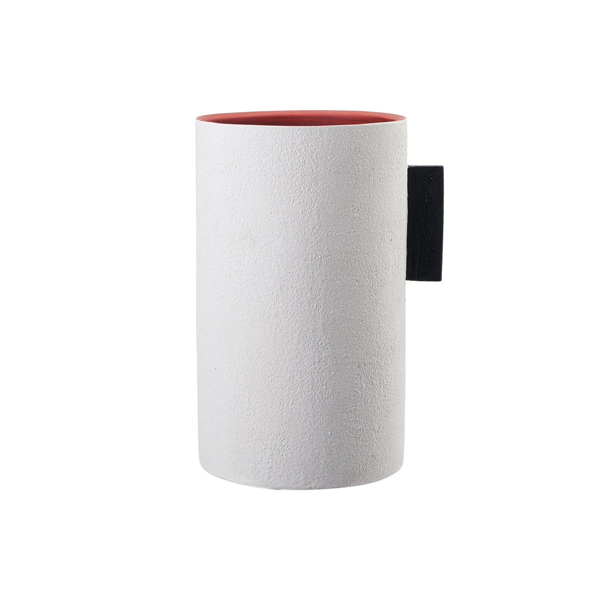 Santi II Ceramic Vase - White and Red