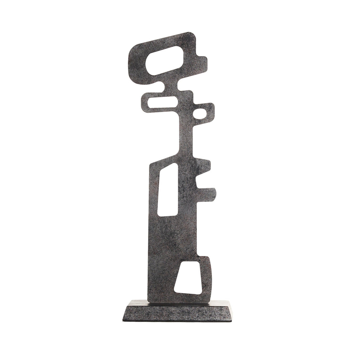 Ashspire Sculpture - Textured Charcoal Surface
