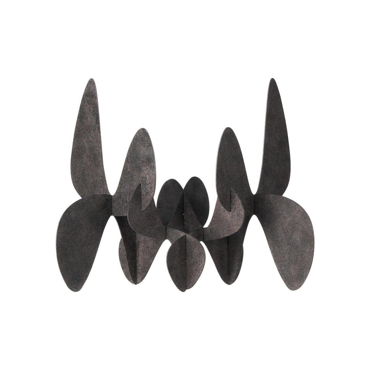 Ashwave Sculpture - Textured Charcoal Surface