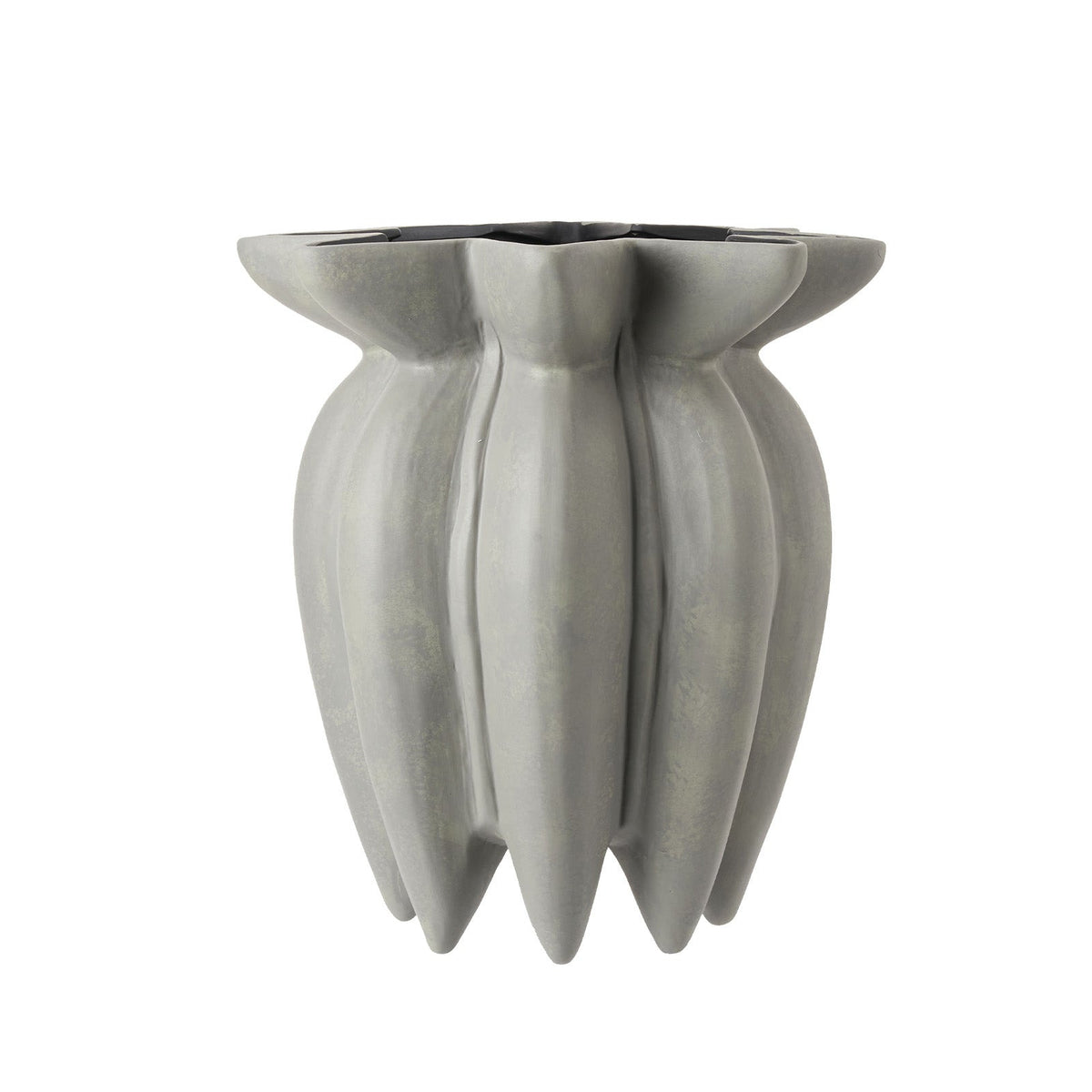 Petra Vase - Medium Grey Ceramic