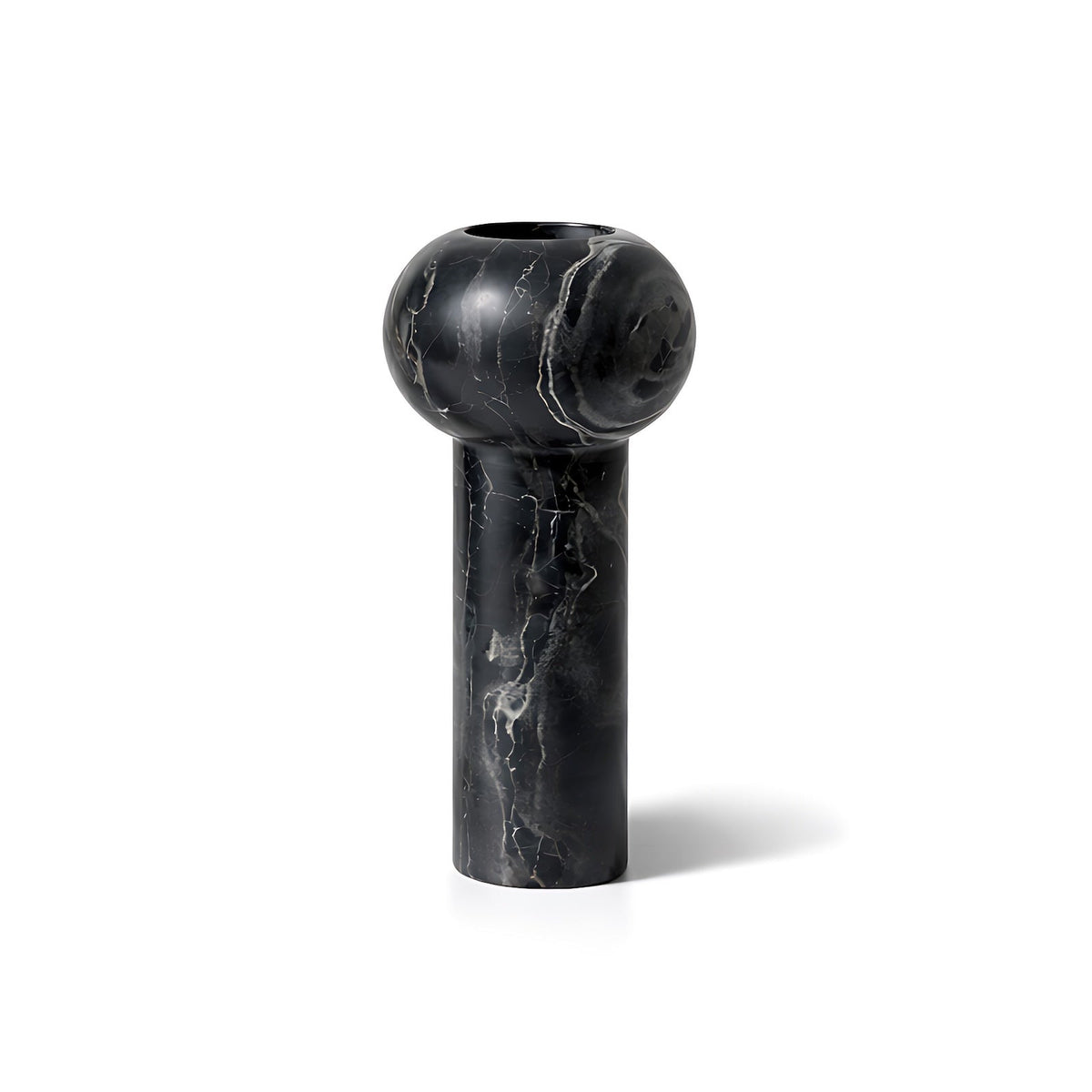 Isadora Small Vase - Black Marble