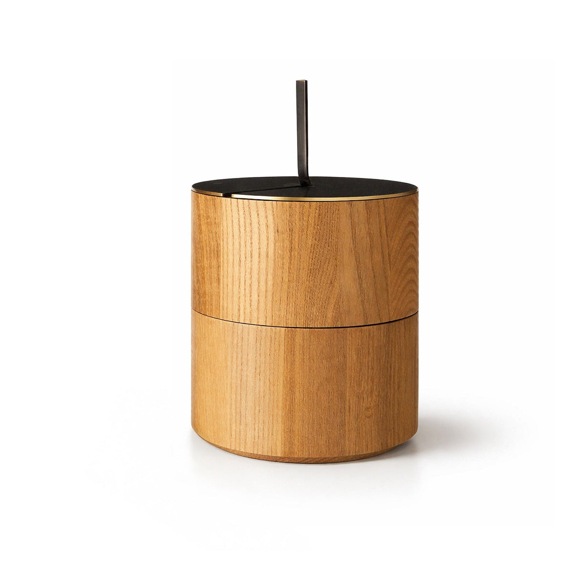 Savina Large Box - Brown Wood/Metal