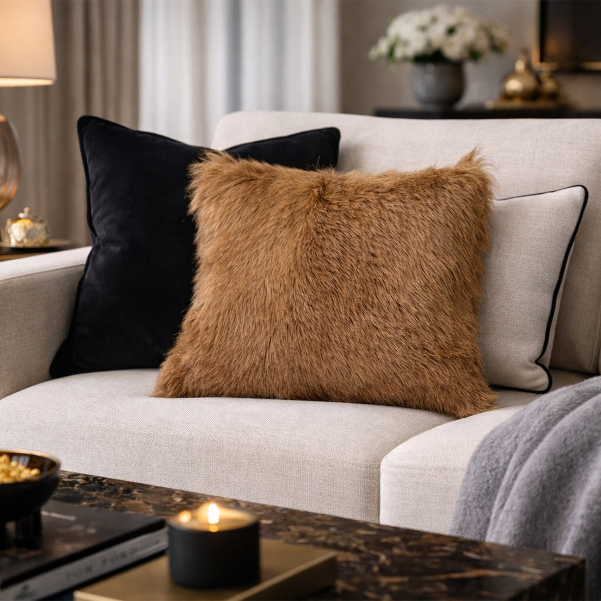 Marosia Pillow - Light Brown