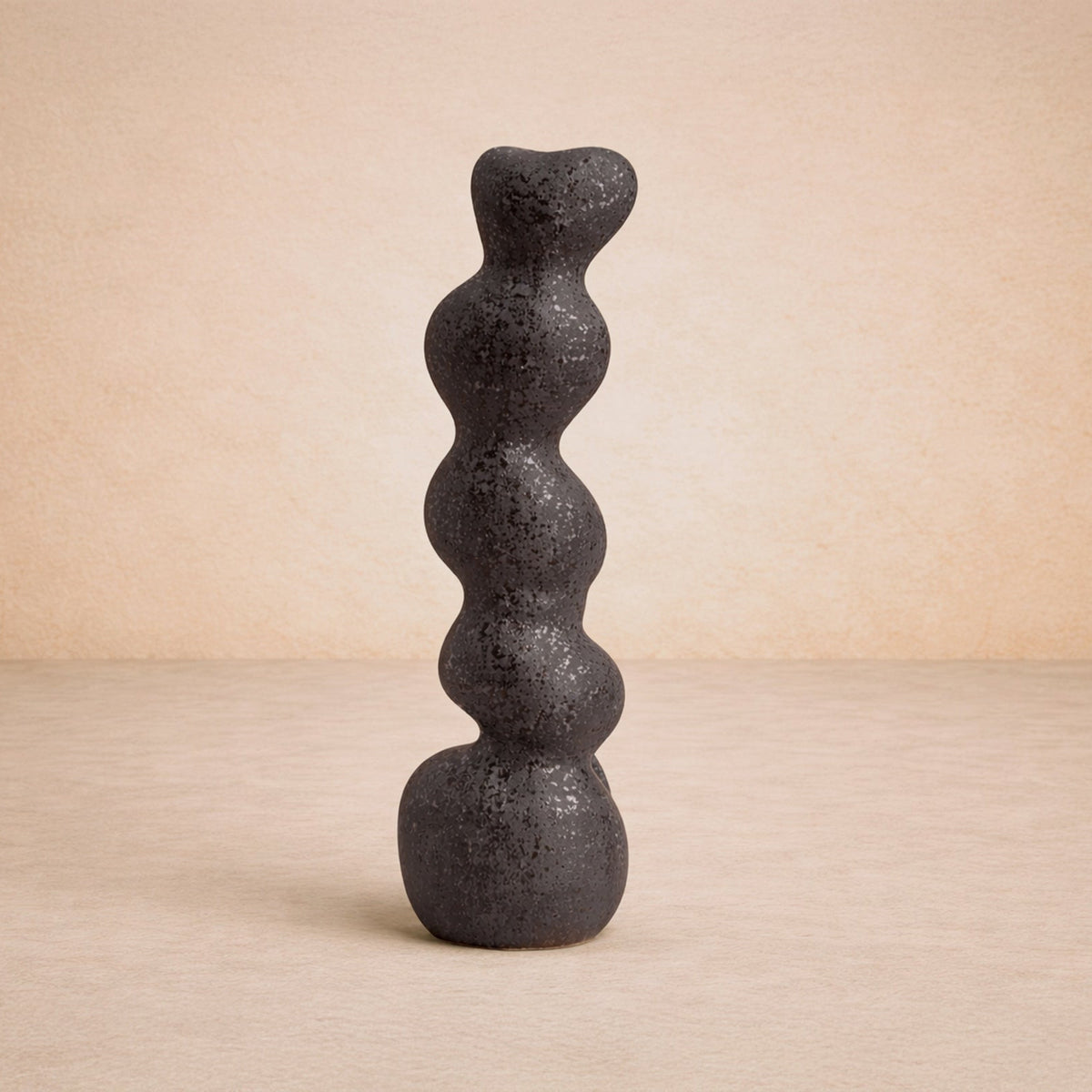 Ravena Large Sculpture - Charcoal Ceramic
