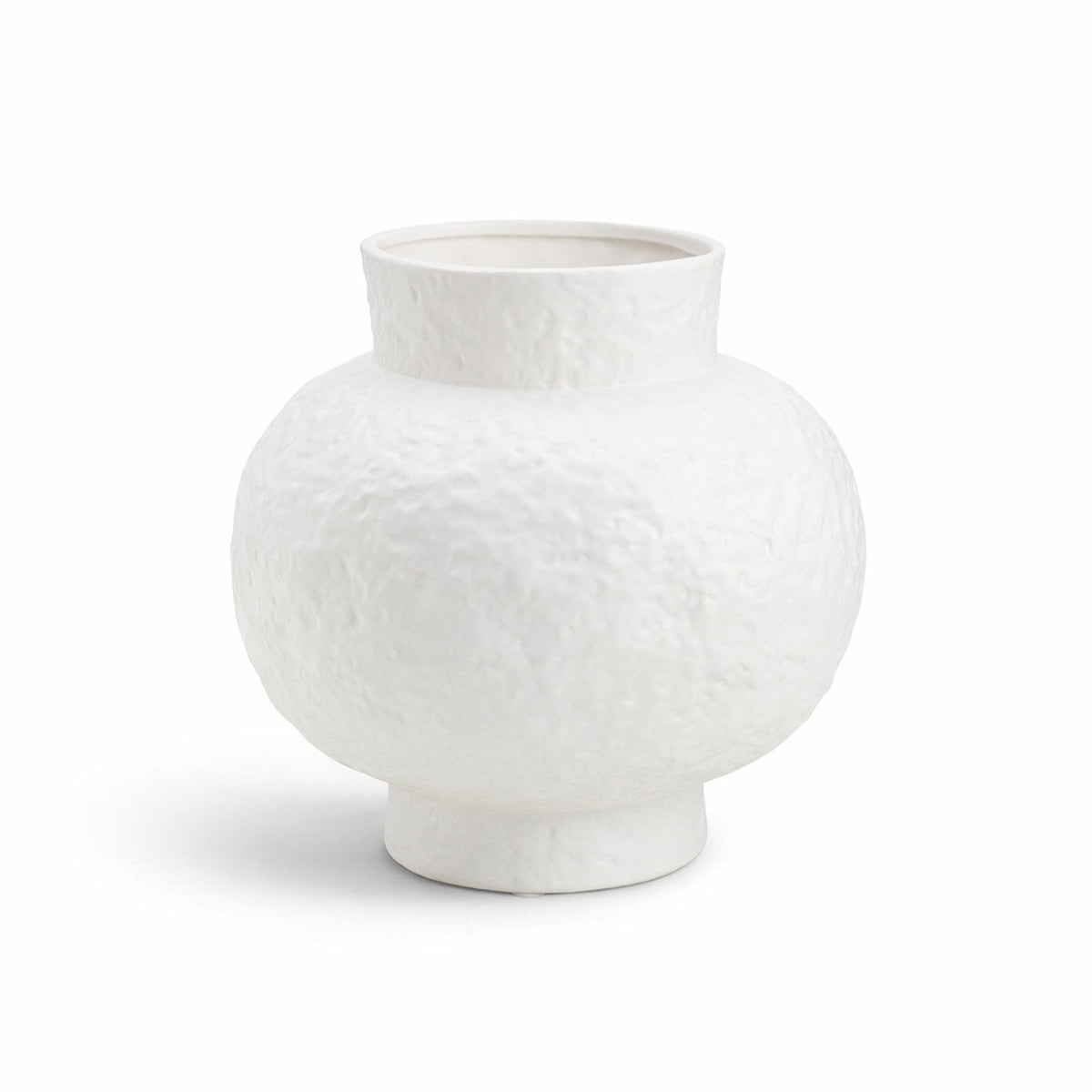 Erosia Vase - White Ceramic