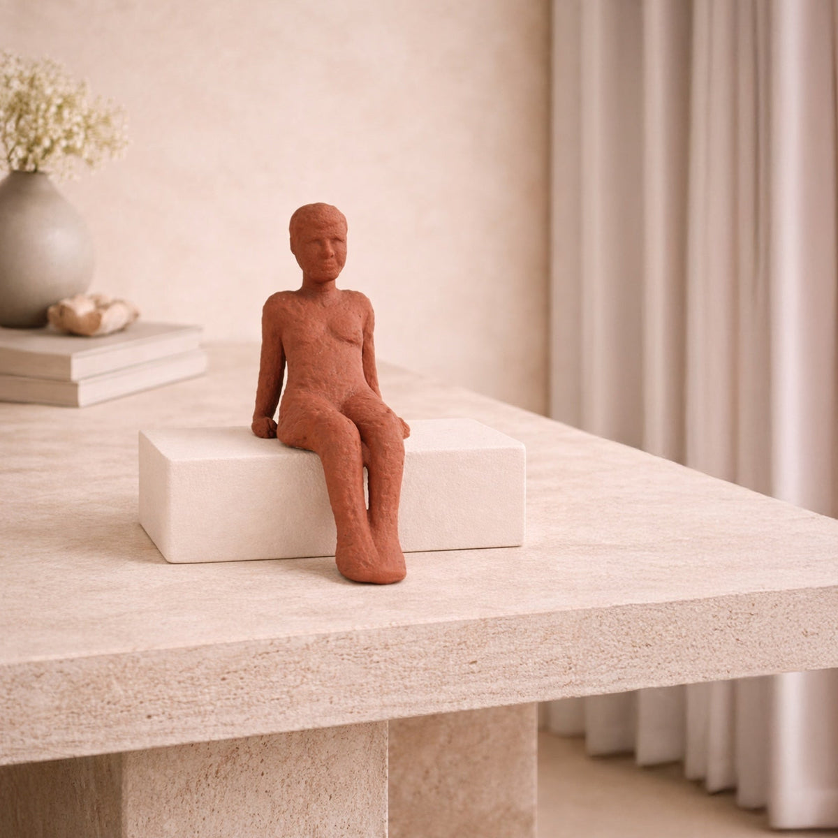 Olivaro Sculpture - Terracotta Ceramic