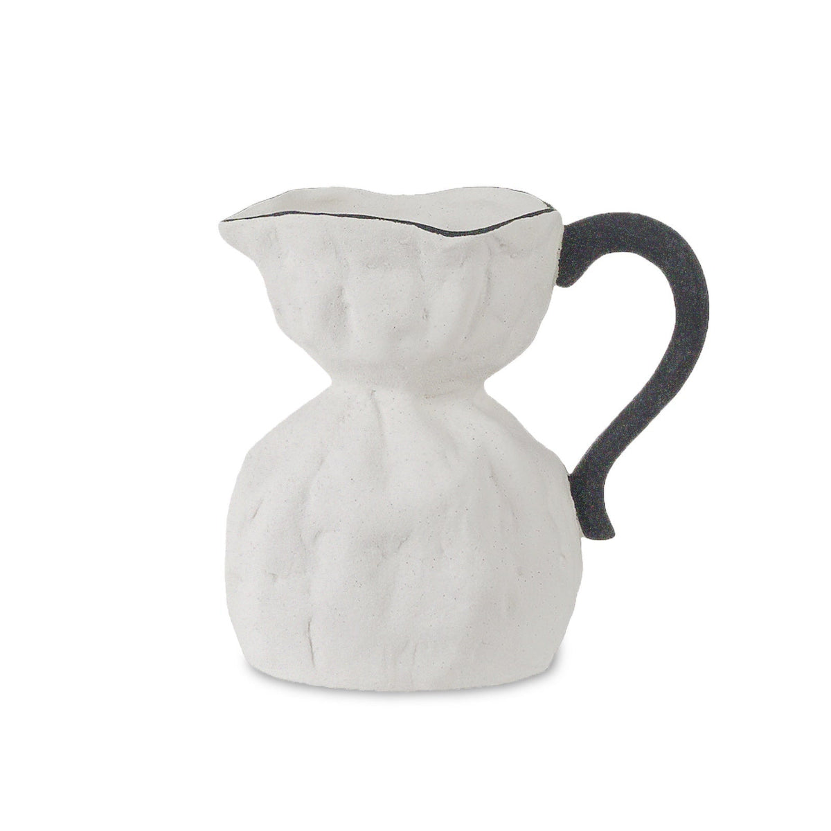 Elaris Sculpture - White/Black Ceramic
