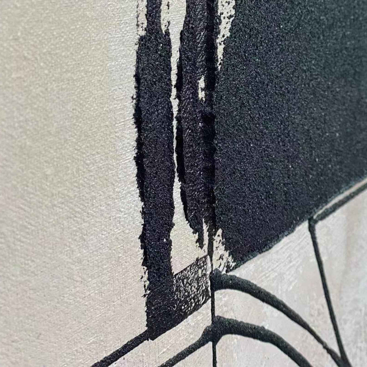 Architect's Dream Oil Painting - Black and Cream
