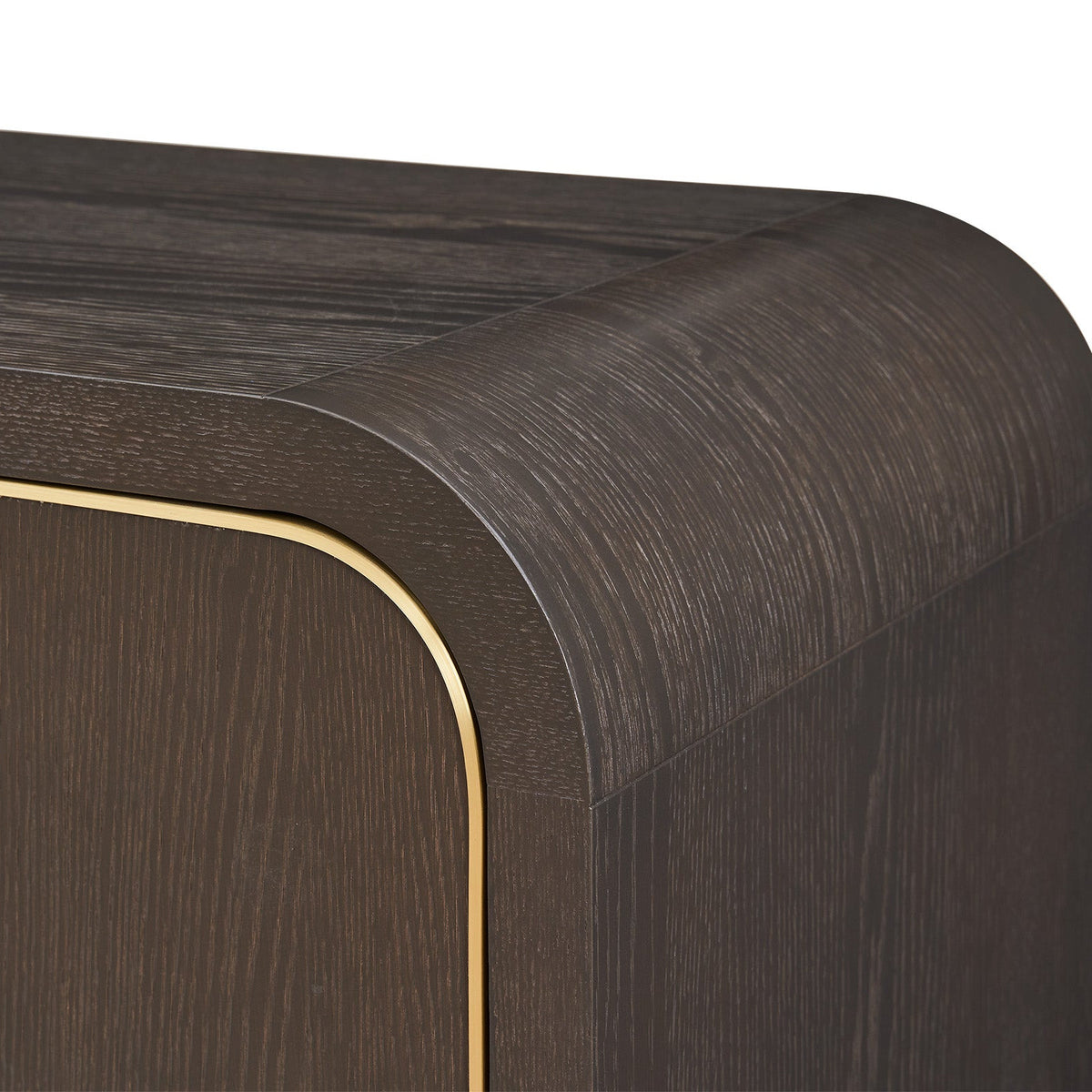 Walter Sideboard - Dark Grey Oak & Brass
