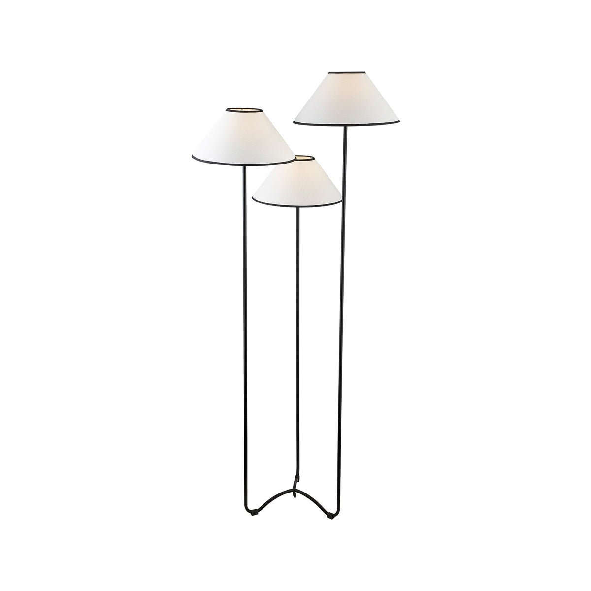 Langless Floor Lamp - Matt Black Metal