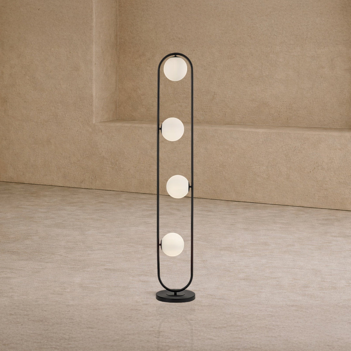 Luca Black Floor Lamp - Matt Black