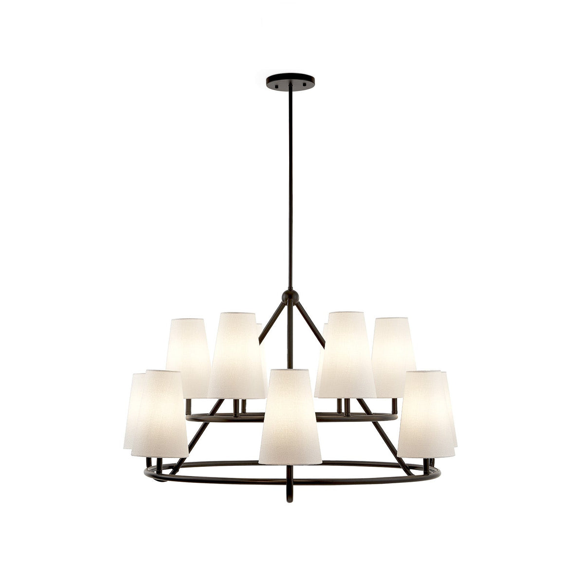 Gildan Chandelier - White & Black