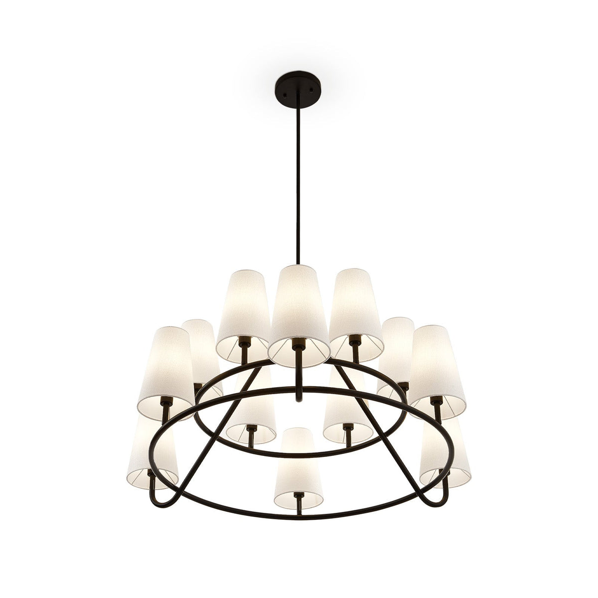 Gildan Chandelier - White & Black