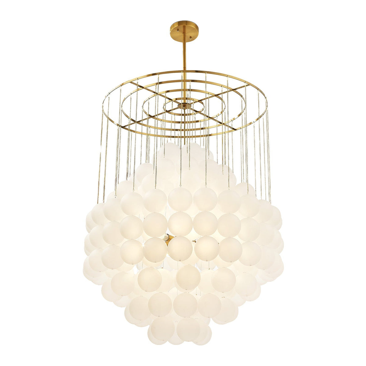 Moon Chandelier - Antique Brushed Brass