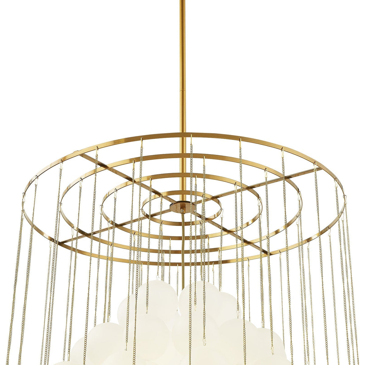 Moon Chandelier - Antique Brushed Brass