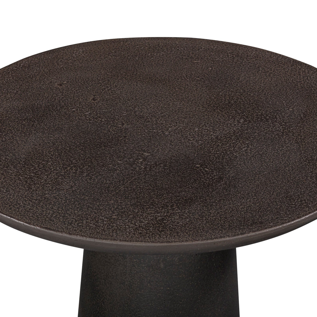 Porter Side Table  - Charcoal Pitted