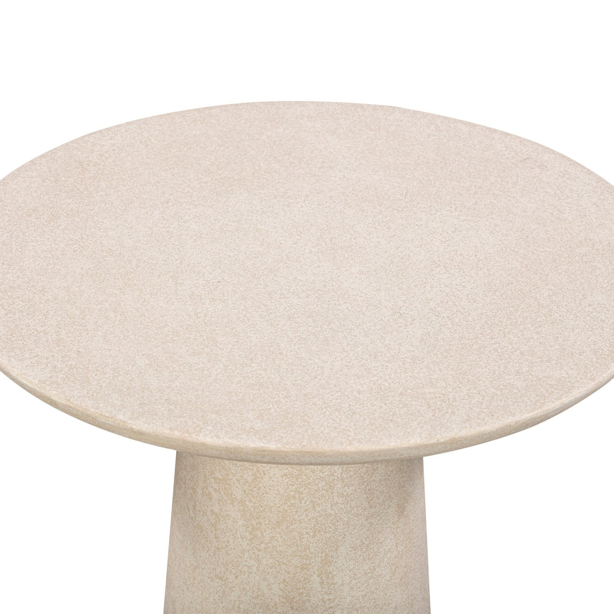 Porter Side Table  - Ivory Stucco