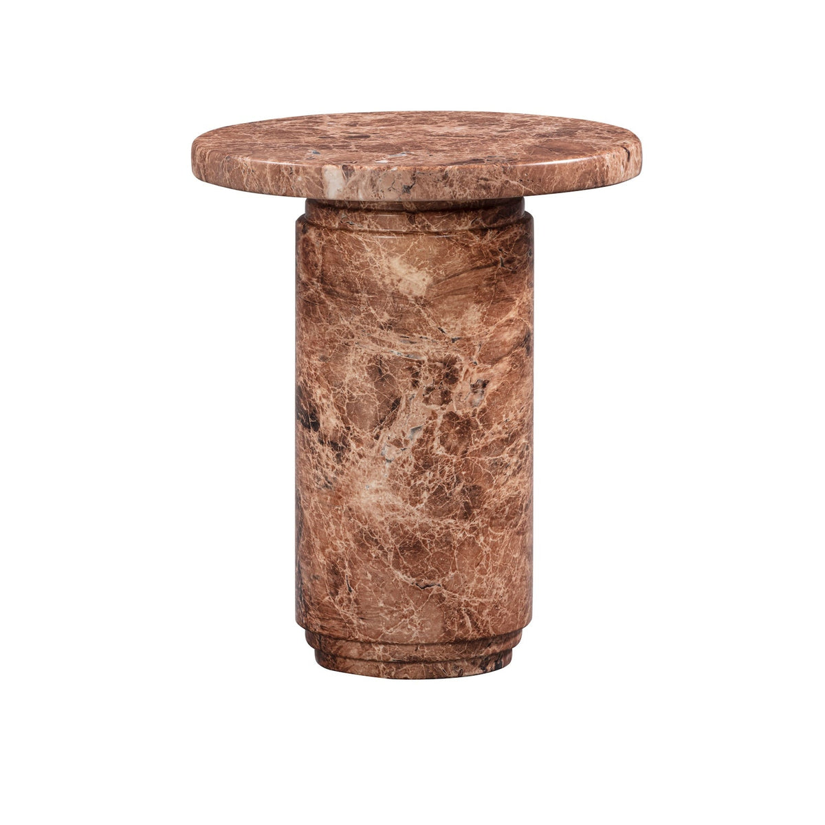 Mila Side Table  - Rosso  Levanto