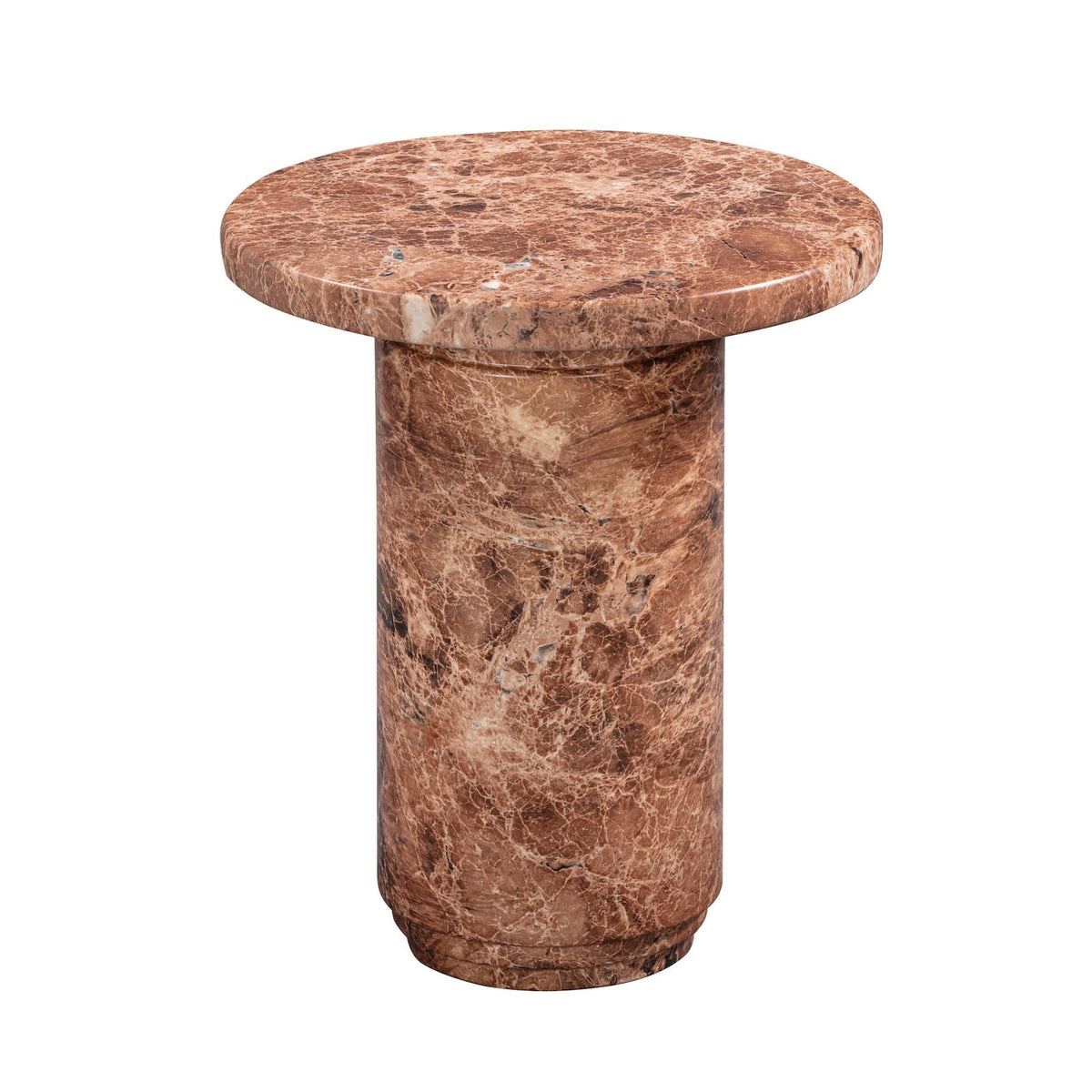 Mila Side Table  - Rosso  Levanto