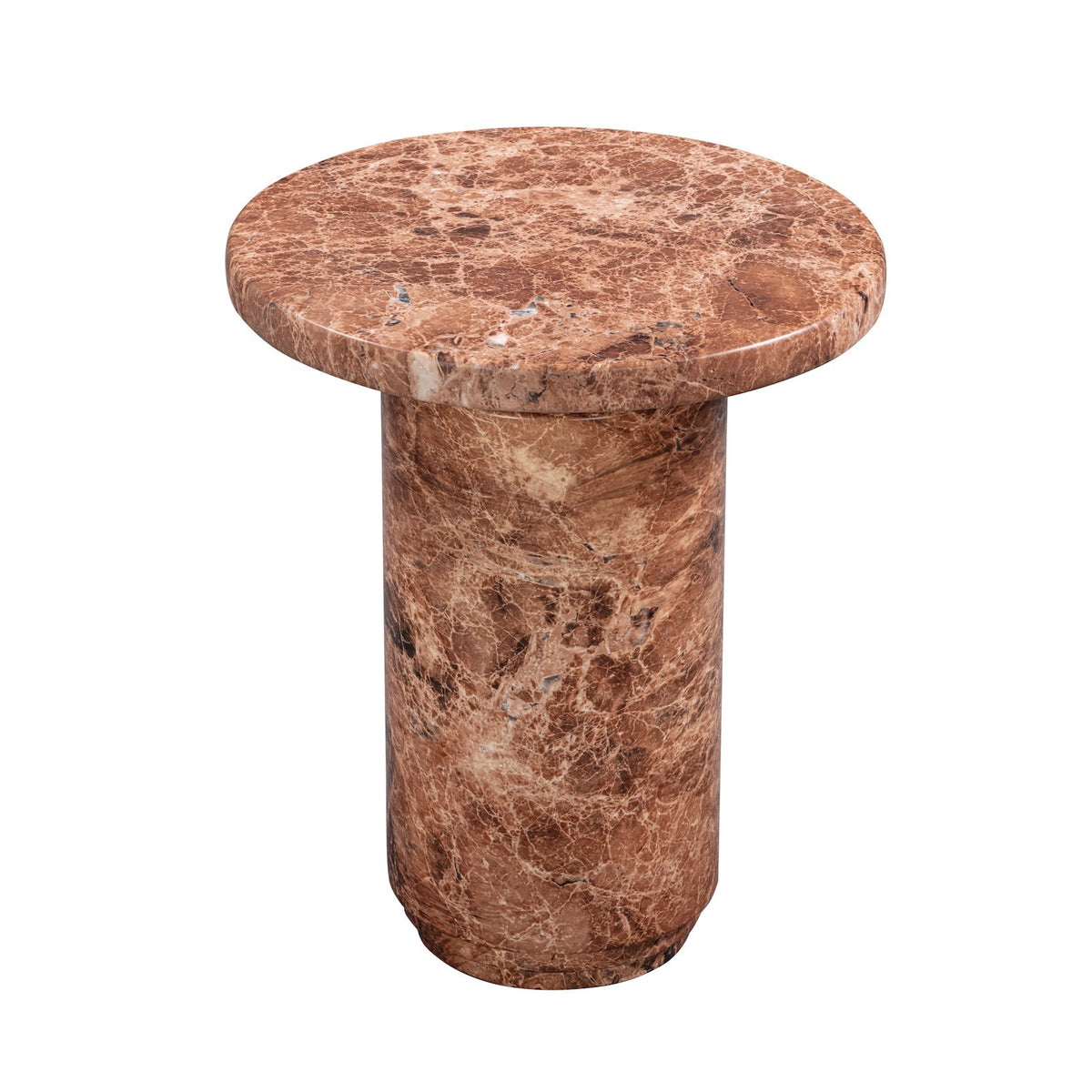 Mila Side Table  - Rosso  Levanto