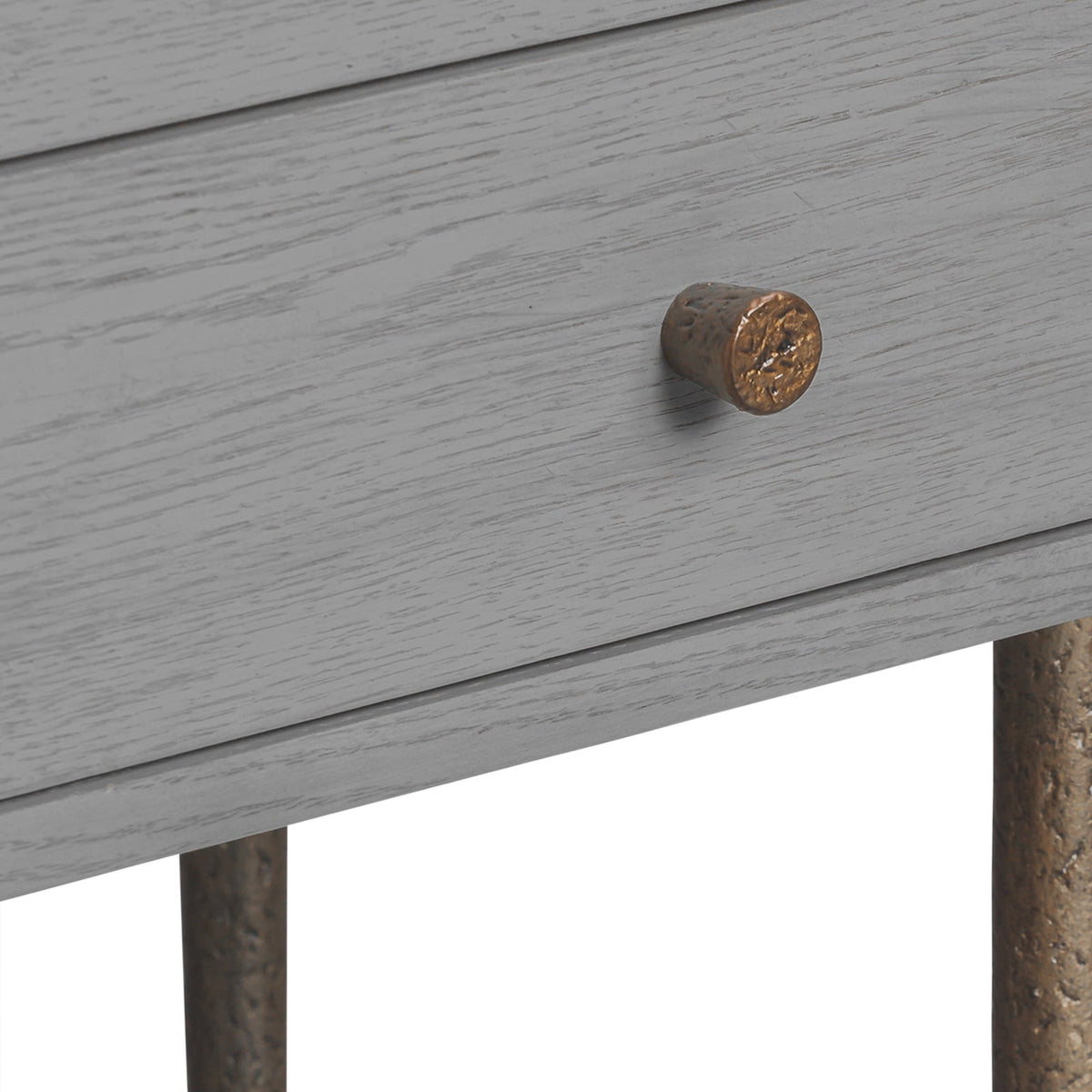 Nella Bedside Table - London Fog