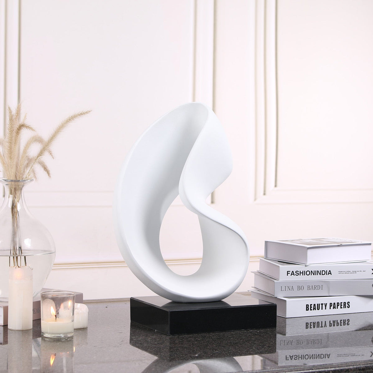 Lorenzo Abstract Sculpture - Black and White