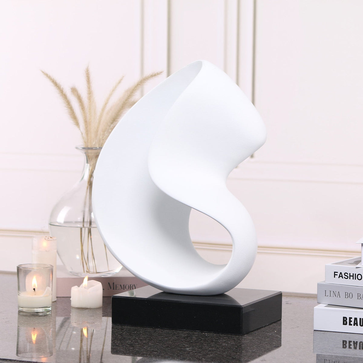 Lorenzo Abstract Sculpture - Black and White