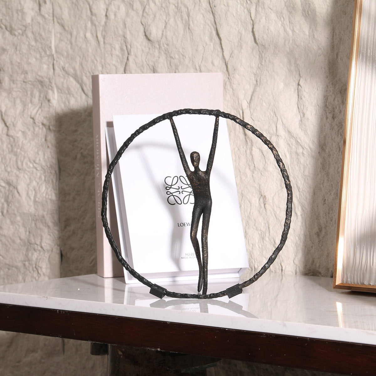 Riley Sculpture - Black Zin Alloy
