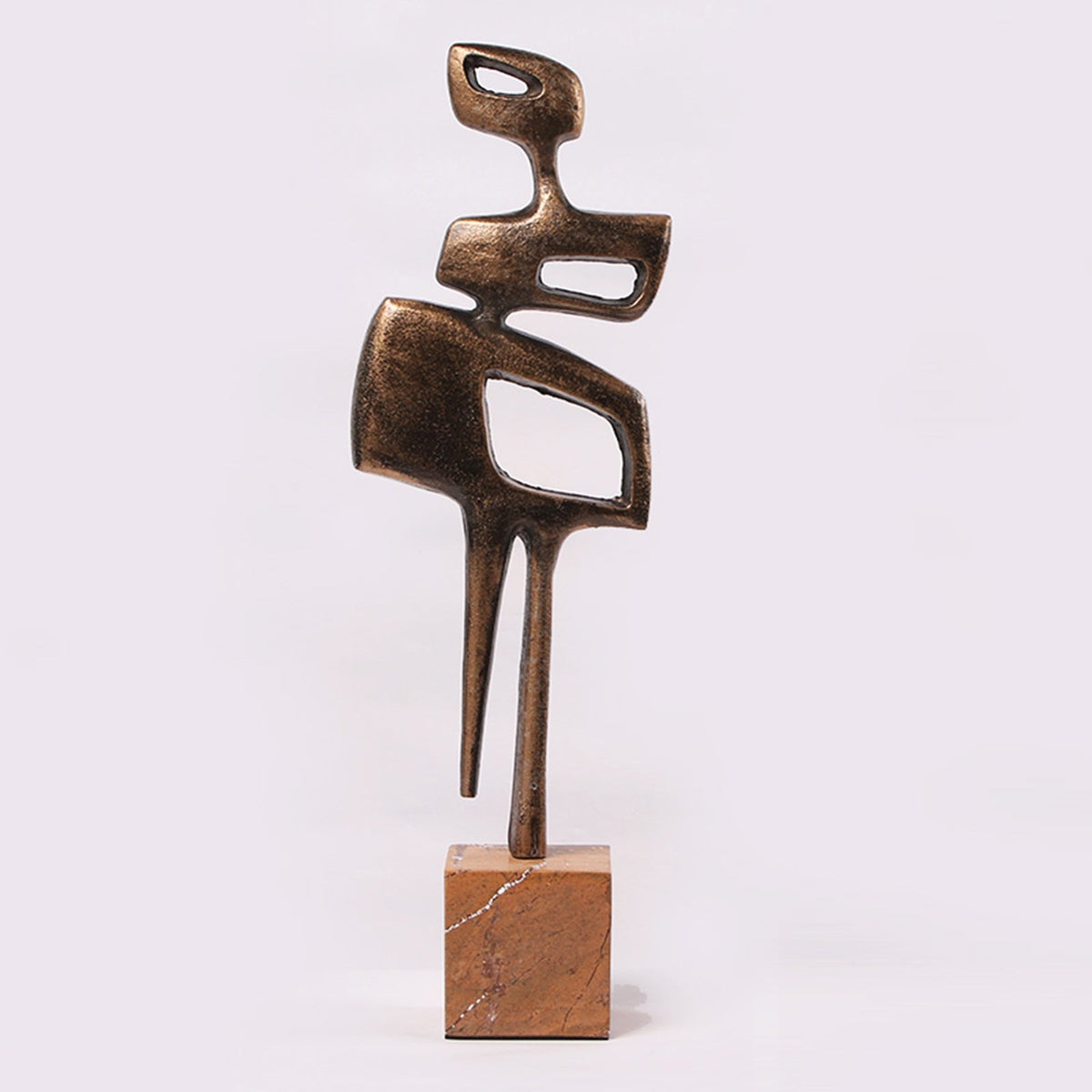 Thalassa Sculpture - Golden Bronze/Marble