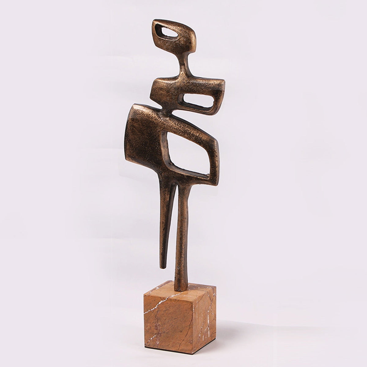 Thalassa Sculpture - Golden Bronze/Marble
