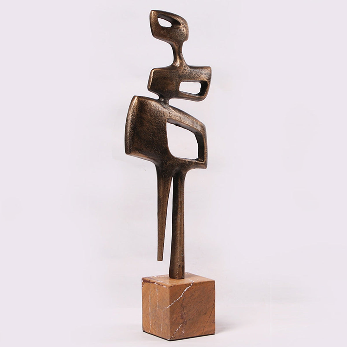 Thalassa Sculpture - Golden Bronze/Marble