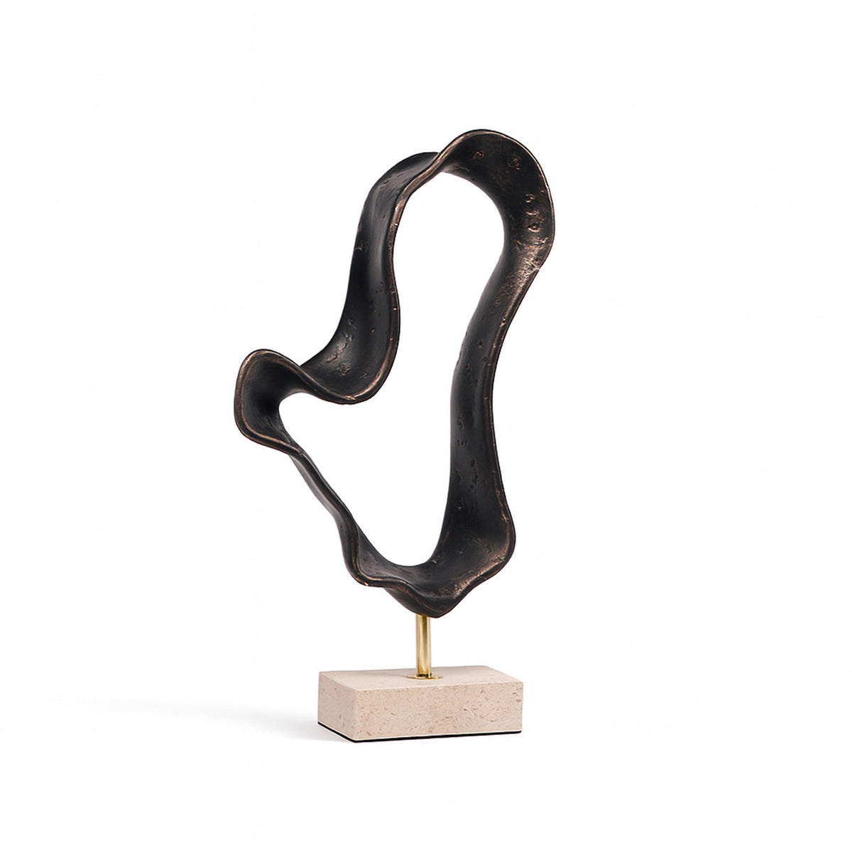 Ondra Sculpture - Dark Bronze/Marble