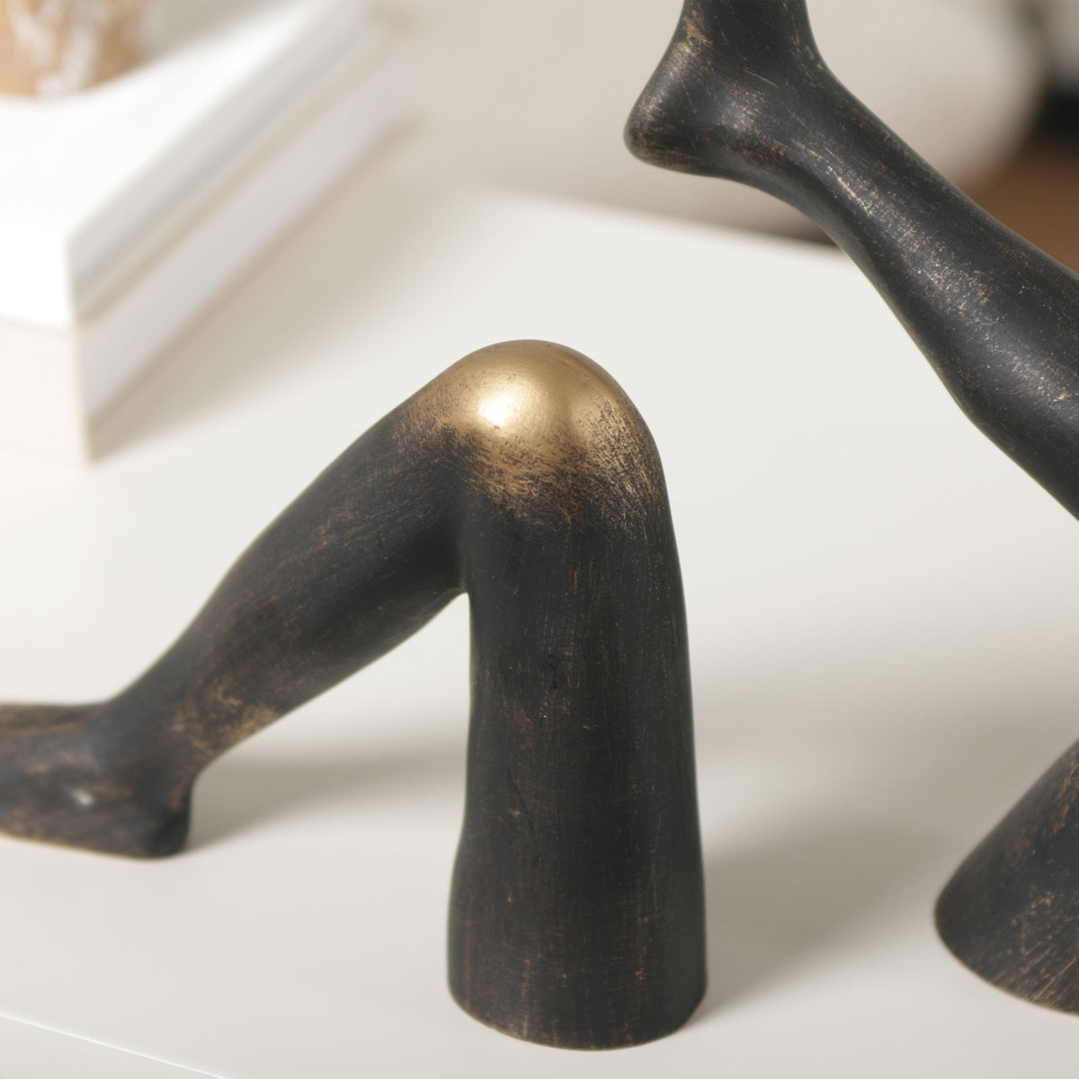 Azalea Sculpture - Dark Bronze/Antique Gold
