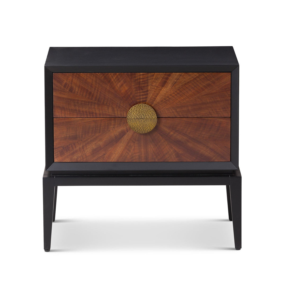 Beverly Bedside Table - Brown Wood