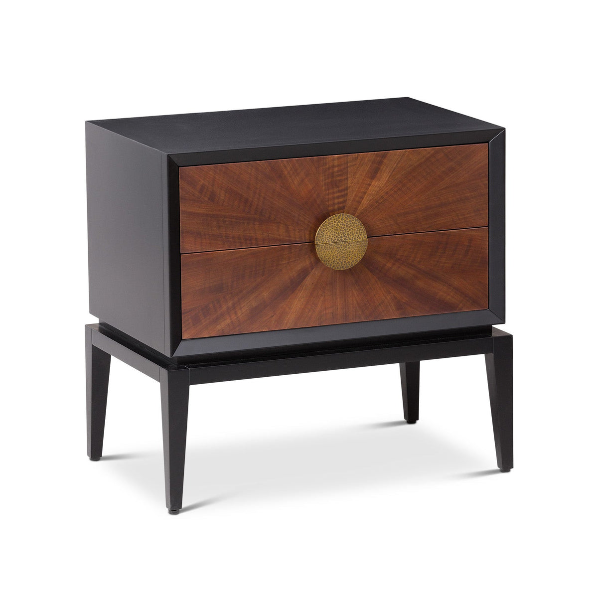 Beverly Bedside Table - Brown Wood