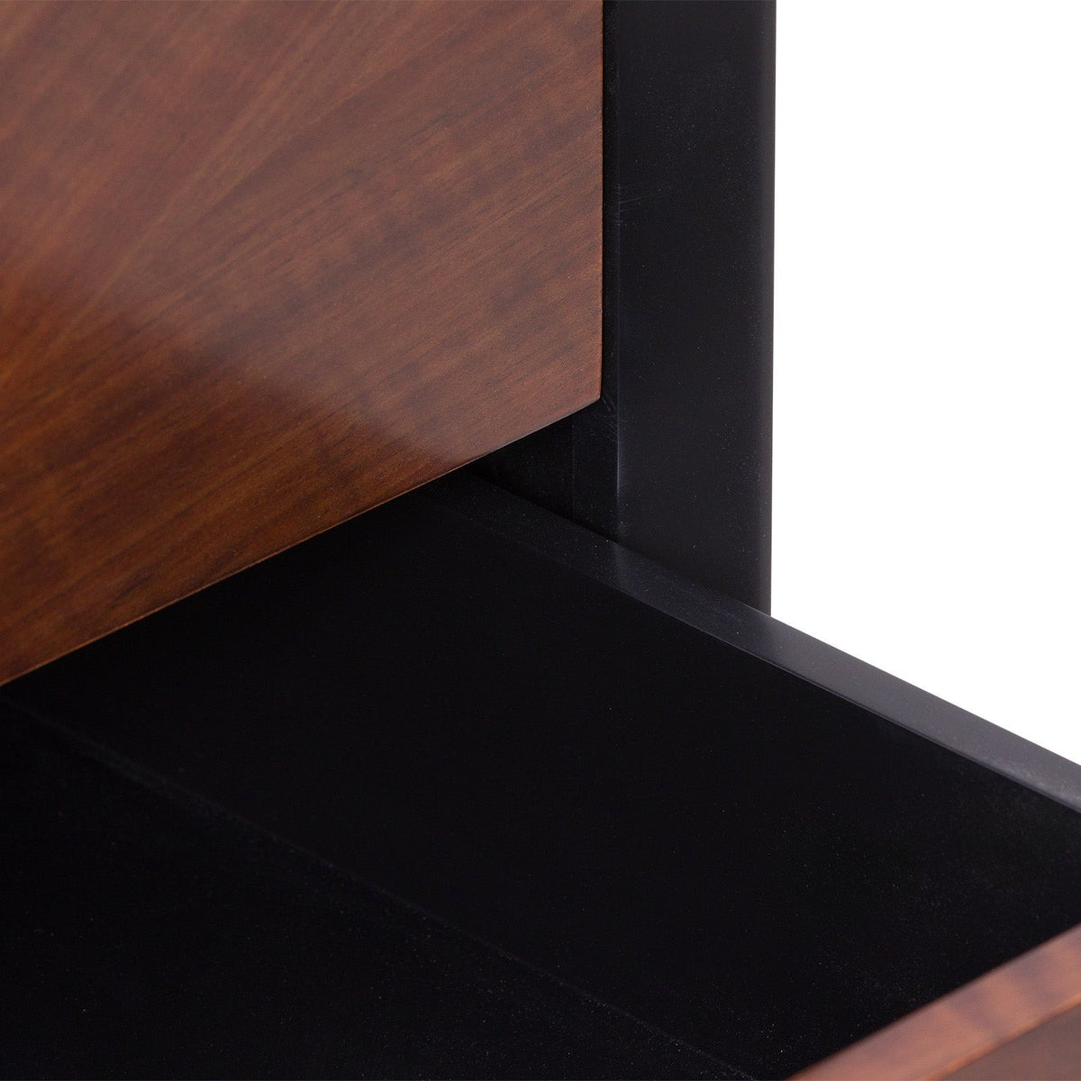 Beverly Bedside Table - Brown Wood