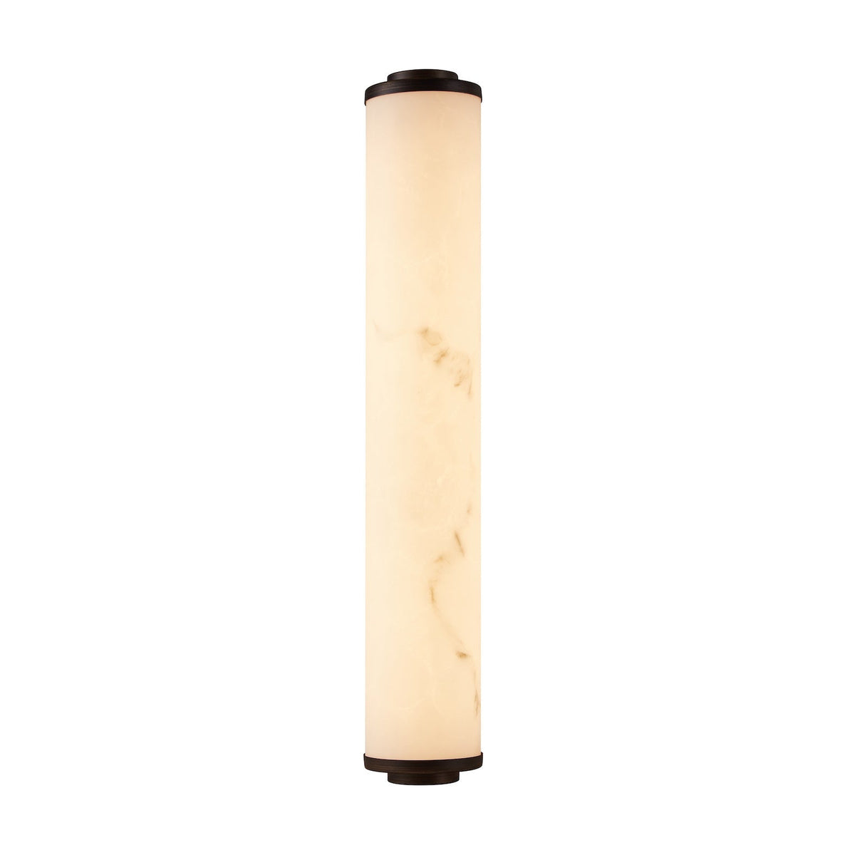 Fento IP44 (Large) Wall Lamp - Antique Bronze and Alabaster Effect