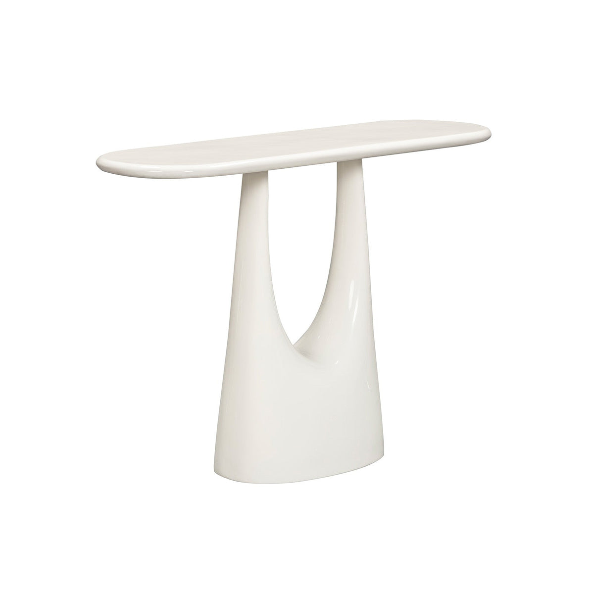 Combe Console Table -  Ivory High Gloss