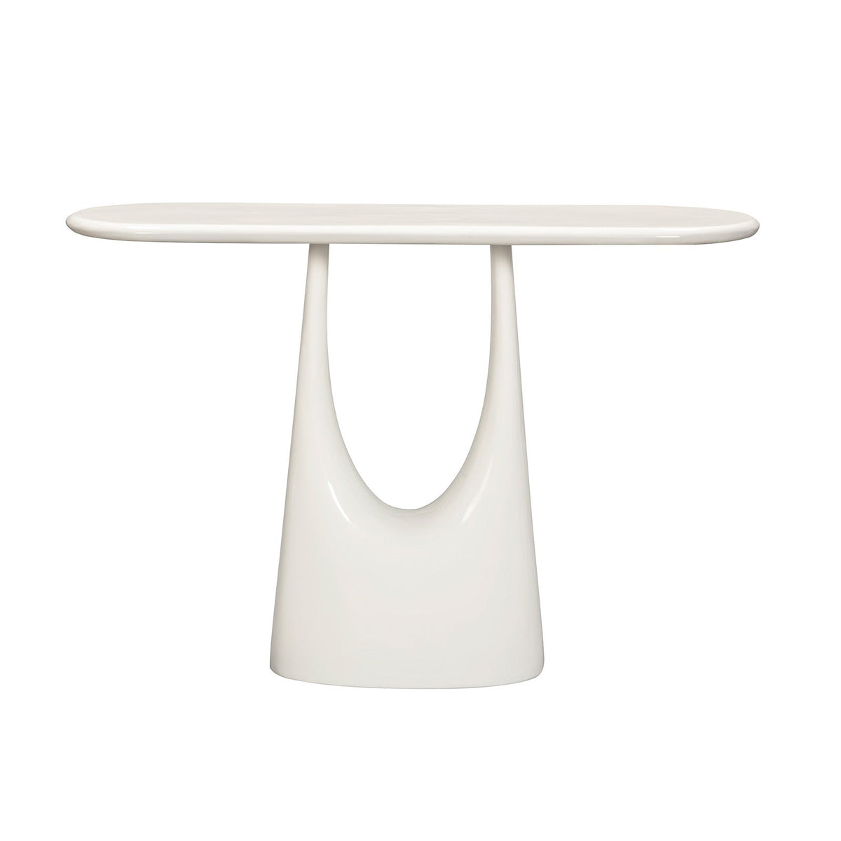 Combe Console Table -  Ivory High Gloss