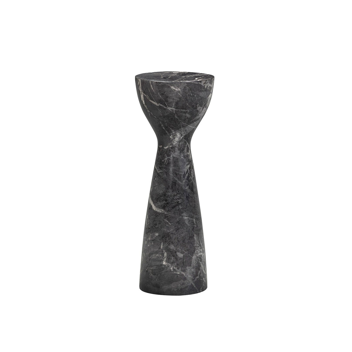 Akali Side Table Small -  Marquina Black Marble Effect