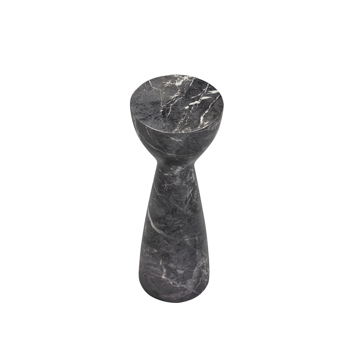 Akali Side Table Small -  Marquina Black Marble Effect