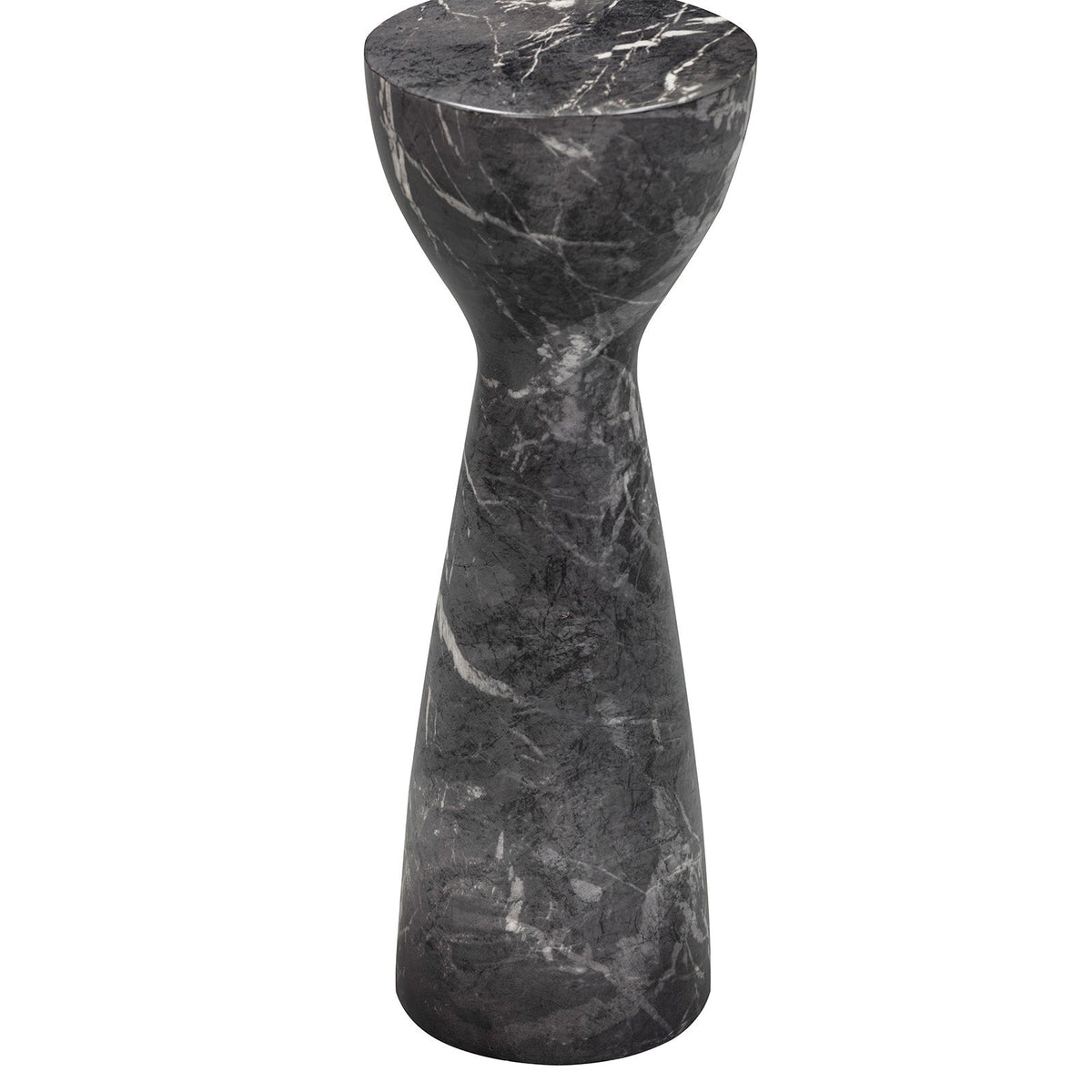 Akali Side Table Small -  Marquina Black Marble Effect