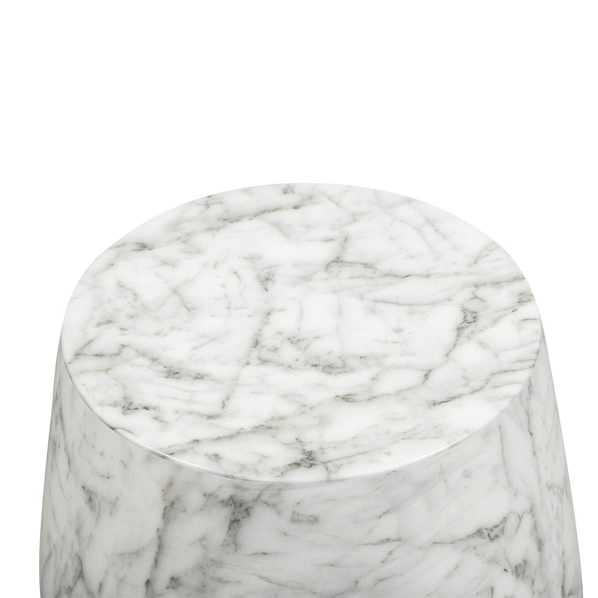 Bongo Side Table - Carrara White Marble Effect