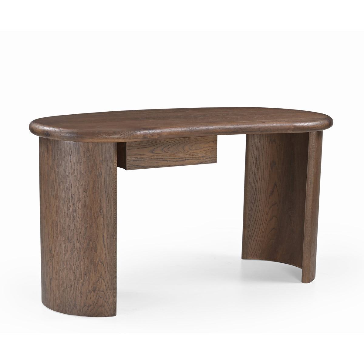 Lluna Desk - Brushed Mid Brown Oak