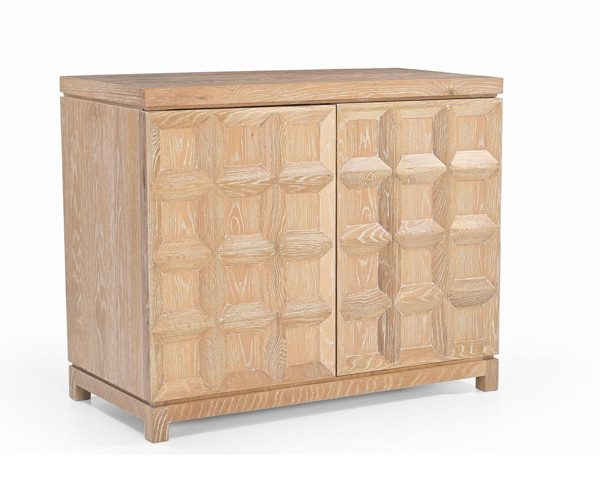 Llauna  2 Door Sideboard  - Brushed Light Beige Oak