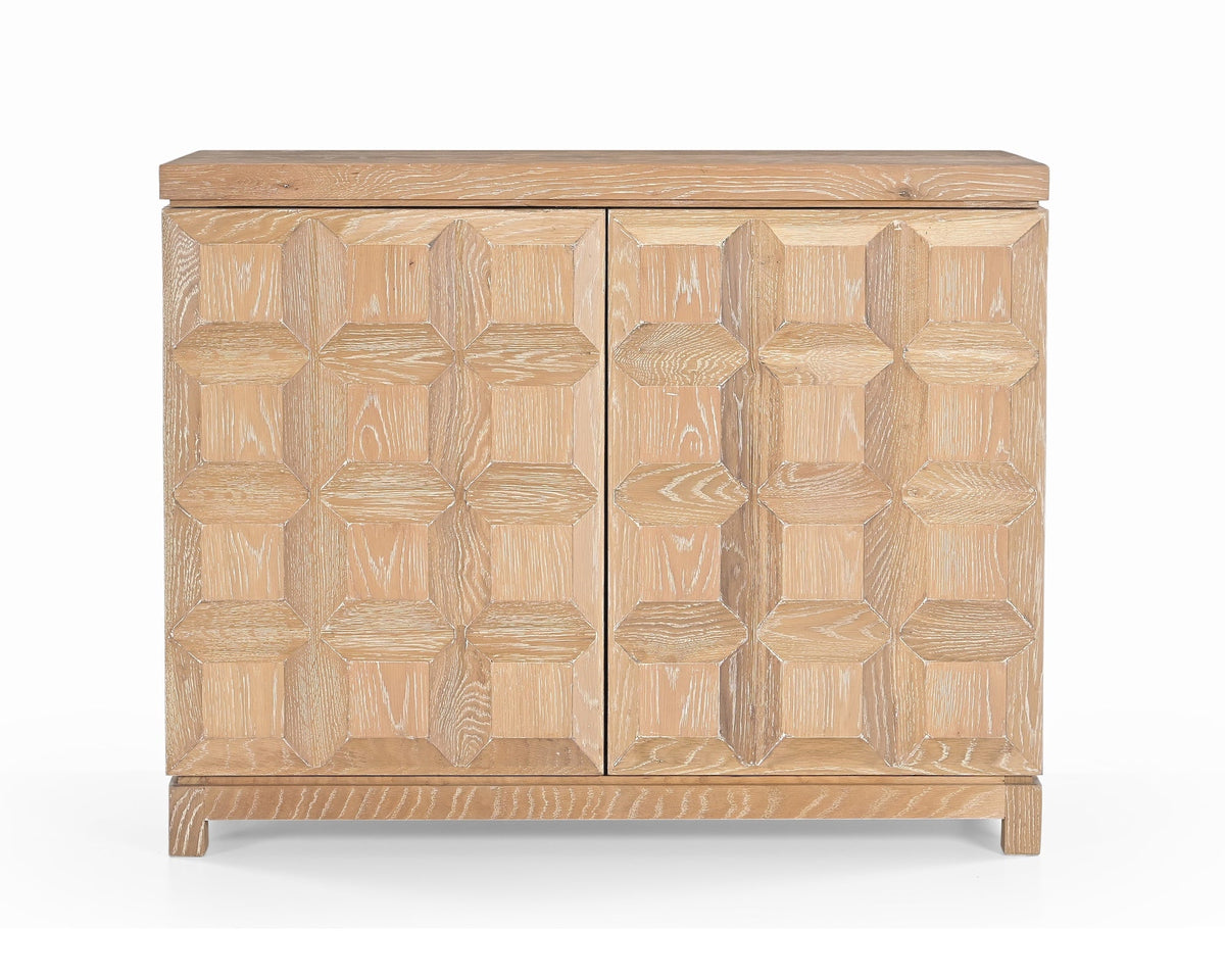 Llauna  2 Door Sideboard  - Brushed Light Beige Oak