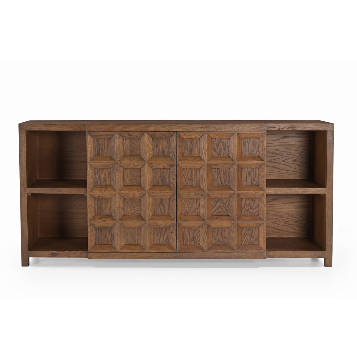Llauna 2 Door Sideboard  - Brushed Mid Brown Oak
