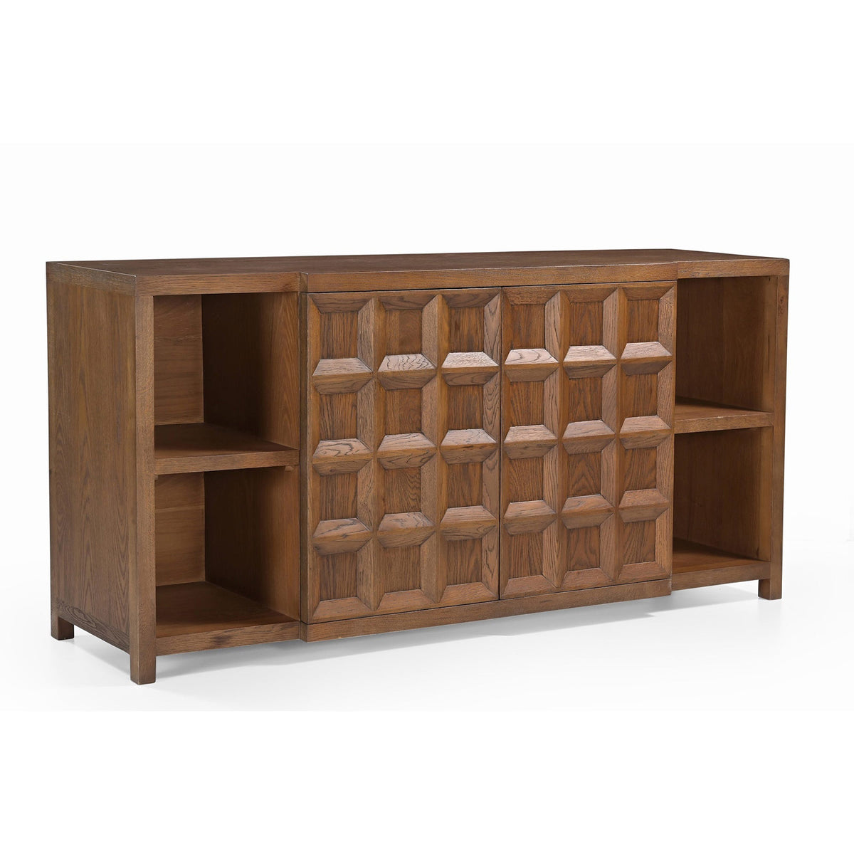 Llauna 2 Door Sideboard  - Brushed Mid Brown Oak