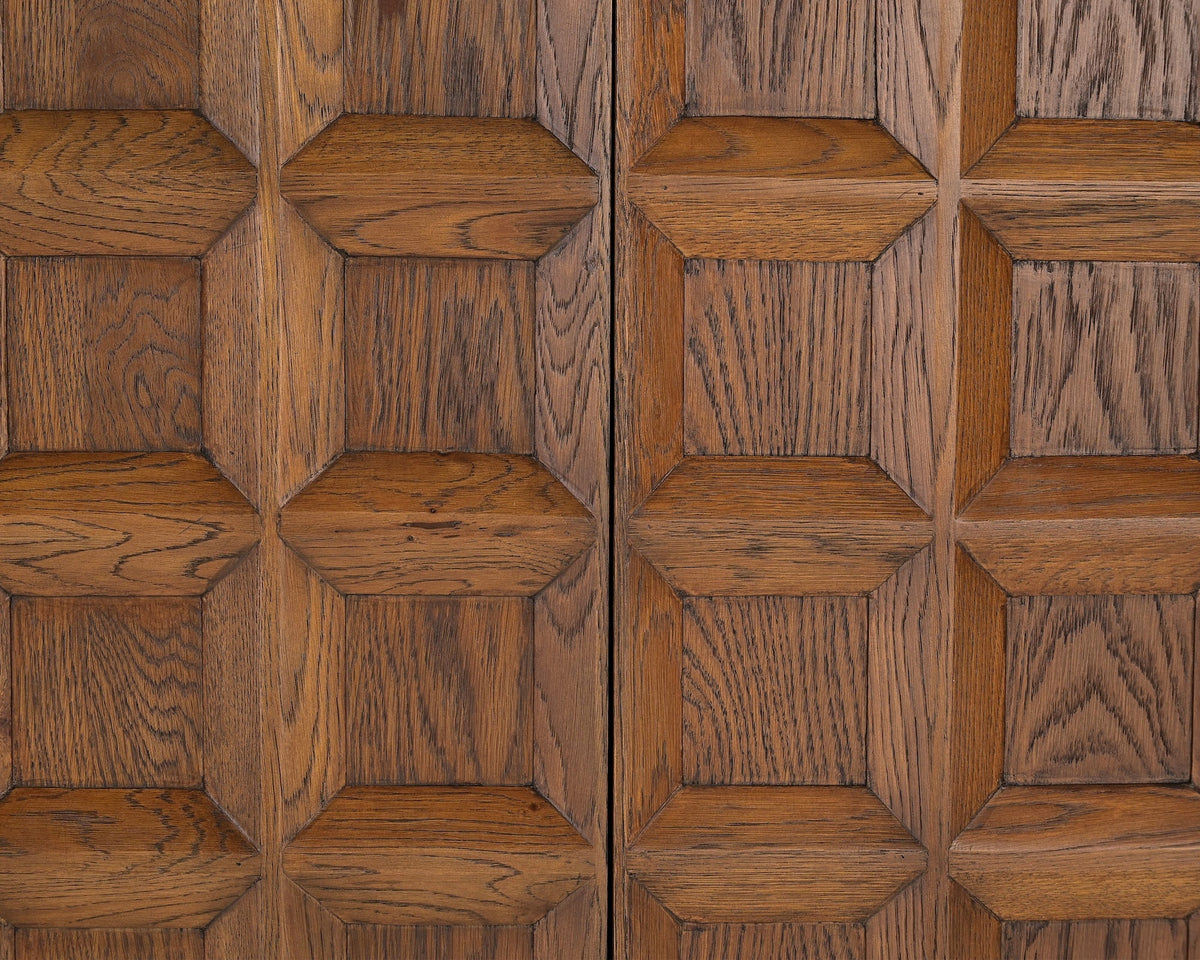 Llauna 4 Door Sideboard  - Brushed Mid Brown Oak